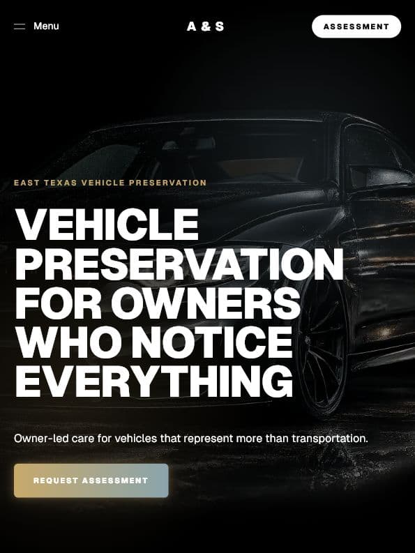 AS Detailing website preview